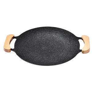 Sartén de piedra Maifan de Yongkang, ovalada, antiadherente, para barbacoa coreana, para asar al aire libre, brochetas de carne, filetes, 30, 34, 38 cm - Product Image 1