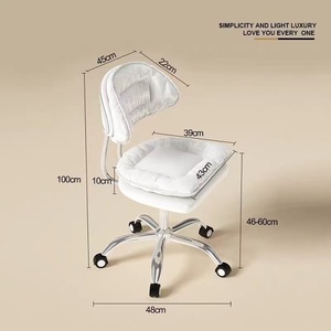 Hot Selling Custom Color Double Layer Soft Cushion Height Adjustable Spa Beauty Nail Metal Chairs for Spa Beauty Nail Salon - Product Image 2