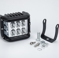 Lampe de travail double couleur, 45W, 3 côtés, lampe stroboscopique, Combo, lampe d'avertissement d'urgence, lumière de conduite pour vtt, Suv, camion, accessoires, prix d'usine