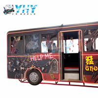 Bus VR d'horreur 9D pour 8 joueurs, simulateur de réalité virtuelle à thème d'horreur, équipement d'attraction VR, fourni directement par l'usine