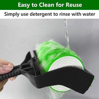 2er Pack Silikon Manual Style Kunststoff Sticky Lint Collector Roller Wasch bare wieder verwendbare Flusen-und Tierhaarent ferner bürste