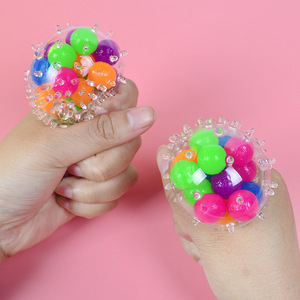 Spiky Stress Ball Squeeze <b>Toy</b> Pressure Relief Sensory Fidget for Kids Adults Office <b>Desk</b> - Product Image 1
