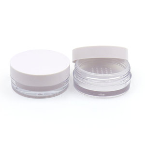 Empty Thickened Body Face Cream Plastic Cosmetic Jar with Lid 15g Loose Powder Cosmetic Jars for Cream