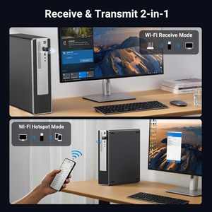 อะแดปเตอร์ไวไฟ UGREEN Mini สำหรับคอมพิวเตอร์ตั้งโต๊ะ รุ่น AX900 อะแดปเตอร์ USB <span class=keywords><strong>WiFi</strong></span> 6 รองรับ 5GHz/2.4GHz ดองเกิลไวไฟแบบดูอัลแบนด์ พร้อมไดรเวอร์ในตัวสำหรับ <span class=keywords><strong>Windows</strong></span> <span class=keywords><strong>10</strong></span>/11 - Product Image 4