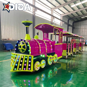 Tren Eléctrico Sin Rieles Más Vendido, Motor de Alta Potencia de 3KW, Tren Turístico Sin Rieles para <span class=keywords><strong>Alquiler</strong></span> <span class=keywords><strong>en</strong></span> Fiestas y Parques Temáticos - Product Image 1