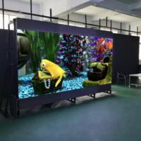 Cabina de feria comercial Alquiler interior P1.953 GOB Fine Pixel Pitch Pantalla LED Portátil 6m X 3M Soporte modular 8K