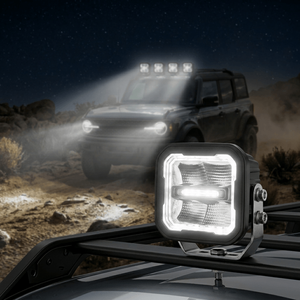 Feux de route LED personnalisés de 3 pouces, étanches IP67, pour Jaguar F Pace, Land Rover Defender, Renault Master, <span class=keywords><strong>Trafic</strong></span>, Kangoo - Product Image 3