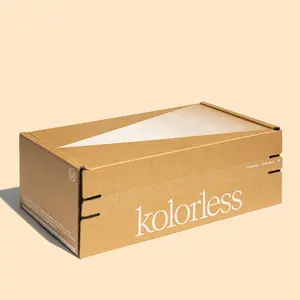 Customized Cardboard Box Tear To Open Tear-Off Strip Zipper Zip Cardboard Mailer Paper Box Packaging Box