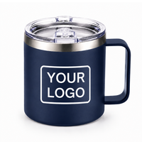 Termo de Acero Inoxidable con Logotipo Personalizado, Taza de Café con Tapa Deslizante para Regalo, Camping, Senderismo al Aire Libre