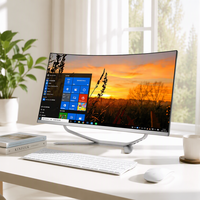 Layar LCD Desktop PC All-In-One Lengkung 32 Inci 8GB 16GB 32GB RAM 512 GB SSD Prosesor Core I7 I5 Komputer All-In-One Kelas Atas