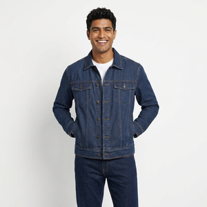 Men <b>Denim</b> <b>Jacket</b> 2026 New Arrival High Quality Wholesale <b>Custom</b> <b>Denim</b> <b>Jacket</b> Washed <b>Custom</b> Men Jean <b>Jackets</b> - Product Image 1
