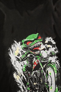 T-shirt surdimensionné en coton 100% de qualité supérieure avec imprimé ange en strass, streetwear pour hommes, logo personnalisé, vente en gros - Product Image 2