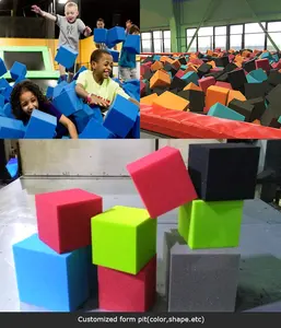 Éponge de blocs de mousse de haute qualité de vente chaude pour la fosse de mousse de gymnastique de parc de trampoline d'intérieur