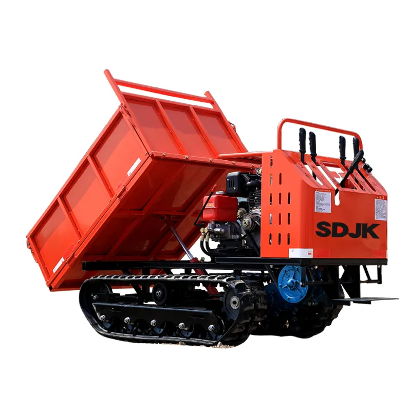 Chinese manufacturer 1000kg Diesel Hydraulic Crawler small Mini Dumper 4x4 self loading mini dumper track dumper mini