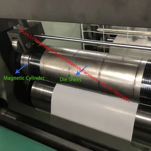 DES420TD Semi Automatische Gedrukt Label Papier Roll Rotary Terugspoelen Sterven Snijmachine