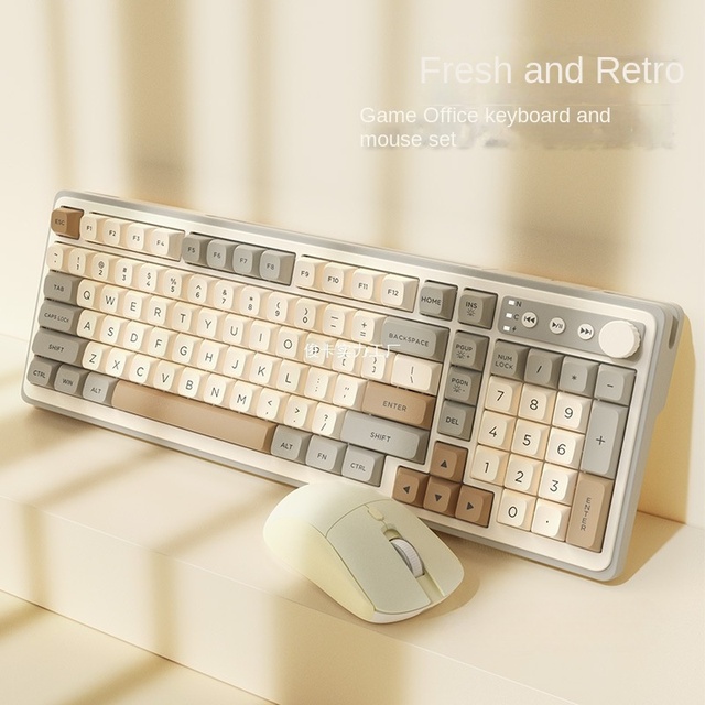Haohuaxin High Quality RGB Mechanical Laptop Keyboard Mouse Set Wired Wireless for USB Type-C
