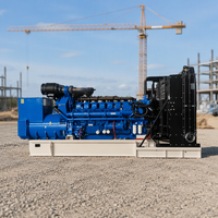 Groupe électrogène diesel à châssis ouvert 300kW-2000kW triphasé refroidi par eau démarrage automatique 50Hz puissance de pointe pour centre de données ATS 95% de rendement