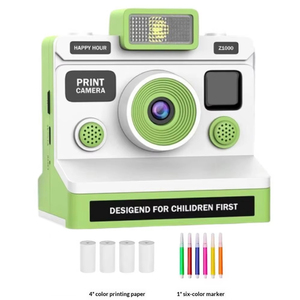 Dual-Objektiv Kinderkamera mit Sofortdruck für Jungen Mädchen Kinder Teenager mit Druckpapier, Kleinkindspielzeug für Alter 4-12 Jahre - Product Image 1
