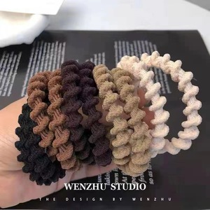 High Elastic Wavy Hair Tie Lotus Root Rope Fabric Hair Band For Women Casual Headdress Summer 2023 Jinhua Origin - Product Image 2