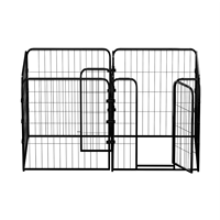 Cage pour animaux durable et facile à assembler, construction métallique, résistante à l'eau et imperméable pour une utilisation en extérieur
