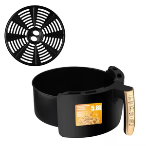 Horno freidora de aire multifuncional de 6L, máquina eléctrica para hacer pizzas, con rejillas de acero inoxidable - Product Image 3