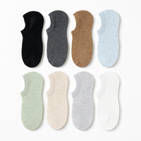 Chaussettes bateau invisibles 100 % coton pour femme, fines, antidérapantes, antibactériennes, anti-odeur, respirantes, coupe basse, pour l'été