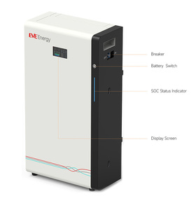 EVE 15kWh Off-Grid Solar Wall-<b>Mounted</b> Lithium <b>Battery</b> Storage System with 51.2V and 10-20KW Output - Product Image 2