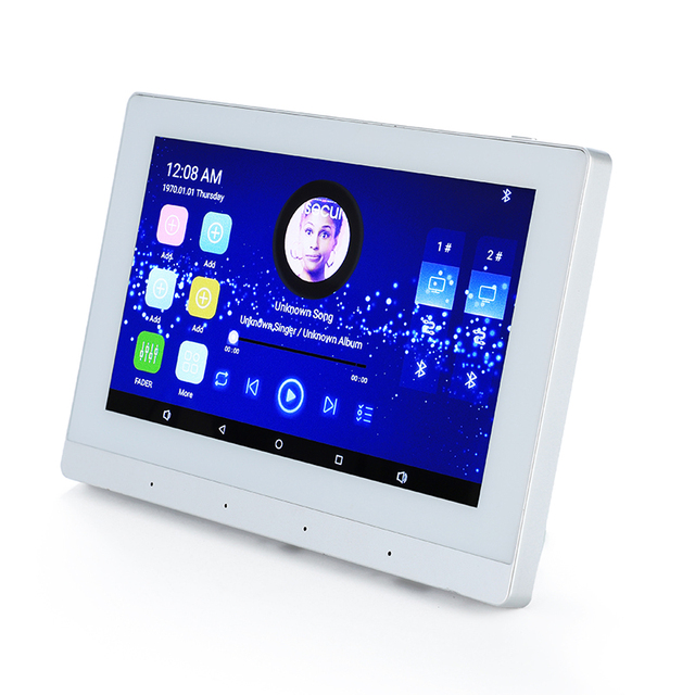 Touch Amplifier Smart Home 7-Inch WIFI Touch Screen Android System Background Audio Stereo Panel Amplifier