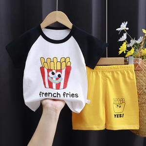 50 Designs Sem Pedido Mínimo Misto Roupas Infantis 100% Algodão Conjunto de Vestuário Infantil EUA Sem Imposto Para Meninos e Meninas - Product Image 3