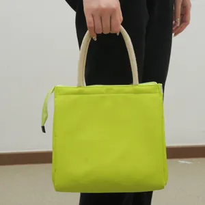 DICHOS New 2024 Portable Lunch Handbag Nylon Customizable Color Logo Fashion Style Food Waterproof Zipper Closure cooler bag