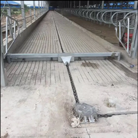 Machine à gratter le fumier de vache entièrement automatique pour l'élevage laitier, équipement d'élimination du fumier pour les fermes d'élevage bovin