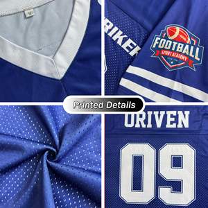Vente en gros Maillots de football américain brodés par sublimation cousus <span class=keywords><strong>Yong</strong></span> et hauts de chemise conçus sur mesure et en tissu sain - Product Image 5