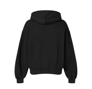 Sudadera con capucha personalizada con estampado puff, de algodón grueso, estilo boxy, con etiqueta privada para marcas estadounidenses de ropa urbana de lujo. - Product Image 1