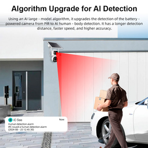 Kerui máy ảnh năng lượng mặt trời 4G không dây Tq9 Aov Camera giám sát năng lượng mặt trời an ninh mạng phát hiện con người ống kính kép PTZ ngoài trời 4MP - Product Image 6