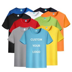 T-shirts personnalisés formels à séchage rapide 100% polyester pour hommes et femmes, vêtements de travail pour événements d'entreprise, vêtements de sport, col rond, logo personnalisé - Product Image 1