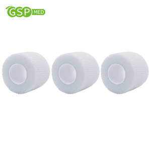 5cm * 4.5m phân hủy sinh học đàn hồi cố kết băng màu trắng y tế không dệt Băng thân thiện với môi băng tự dính - Product Image 1