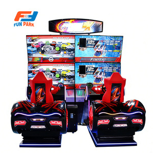 Máquina recreativa comercial de carreras de superdeportivos de doble asiento, operada con monedas, con gabinete de simulación de conducción con movimiento de vibración y inclinación. - Product Image 2