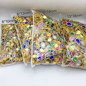 SINRONG alta calidad doble capa 6*10mm gota cristal Diy Moda Ropa Accesorios Rhine piedra garras - Product Image 3