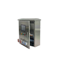 Panneau de commande électrique personnalisé en acier inoxydable, armoire murale extérieure résistante aux intempéries, boîte de commande avec bouton-poussoir, contacteur MCB