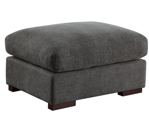 Canapé d'angle convertible moderne en mélange de lin en forme de U avec 2 ottomanes, canapé-lit et design modulaire pour salons - Product Image 3