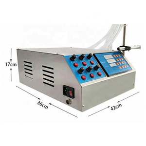 Machine de remplissage semi-automatique à 6 têtes pour petites bouteilles de parfum, jus, huile, liquides cosmétiques et boissons - Product Image 3