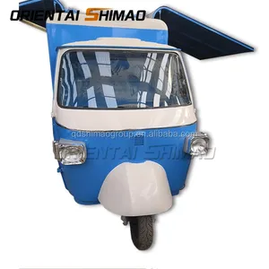 3-Wheeler Electric Tricycle Ape Moto Pump Mobile Kitchen for Ice Cream and Fruit Sales for Restaurant Use in Indonesia