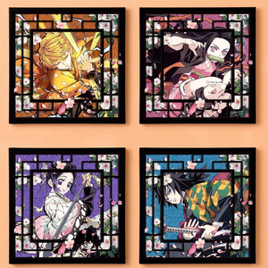Boîte mystère de figurines d'anime japonais en acrylique, décoration de bureau, carte à collectionner, <span class=keywords><strong>manga</strong></span> japonais, art mural pour chambre, cadeau, jouet - Product Image 6