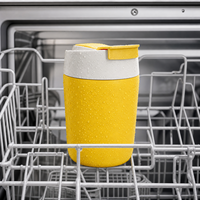 Mug à café personnalisé avec logo, 360 ml, avec couvercle 2-en-1, gobelet de voyage réutilisable pour les commandes OEM ODM de produits de boisson