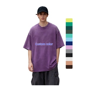 TKAN95D, camiseta de diseño Vintage con hombros caídos, Camiseta holgada informal de talla grande para hombre, camiseta bordada 3D con estampado personalizado - Product Image 1