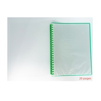 Fournitures de papeterie A4 PP couverture affichage livre Transparent protecteur clair Document dossier