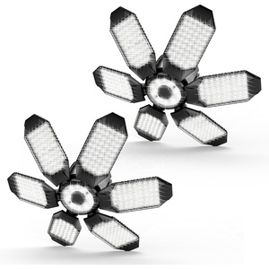 Trần nhà để xe ánh sáng LED 8 + 1 6-Leaf 100W có thể gập lại biến dạng nhà máy nhà kho hội thảo làm việc ánh sáng - Product Image 6