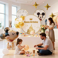 Ballons en latex motif souris de dessin animé pour décoration murale d'anniversaire d'enfants, ensemble de ballons pour fête d'anniversaire