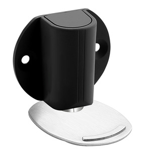 Fermaporta Magnetico Rinforzato Senza Foratura, da Pavimento, Anti-Collisione per Porte del Bagno - Bianco/Nero/Grigio Moderno - Product Image 1