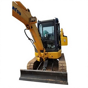 Excavadora de cadenas Komatsu PC35MR 3T usada premium, certificada CE EMC, con motor Kawasaki y bomba hidráulica, 1 año de garantía, alta capacidad de excavación - Product Image 1